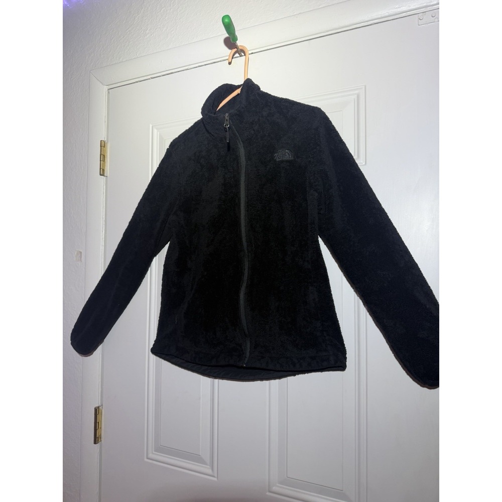 The North Face Osito Women's Size M Black Full Zip Jacket F19 GOOD CONDITION